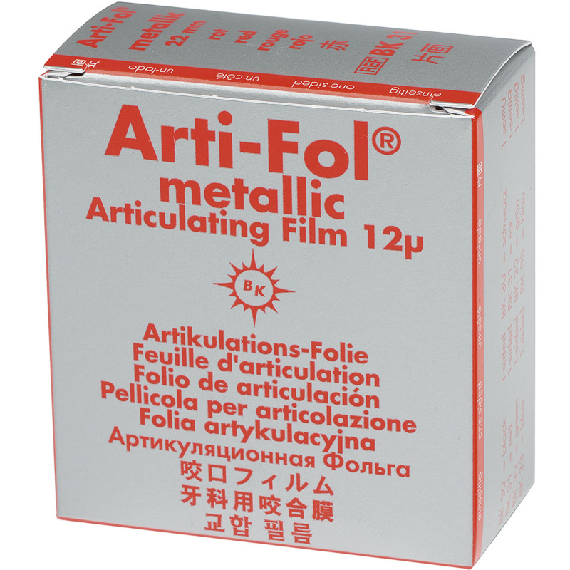 Артикуляционная фольга Bausch Arti-Fol BK 31 красная односторонняя 12мкм 22мм х 20м