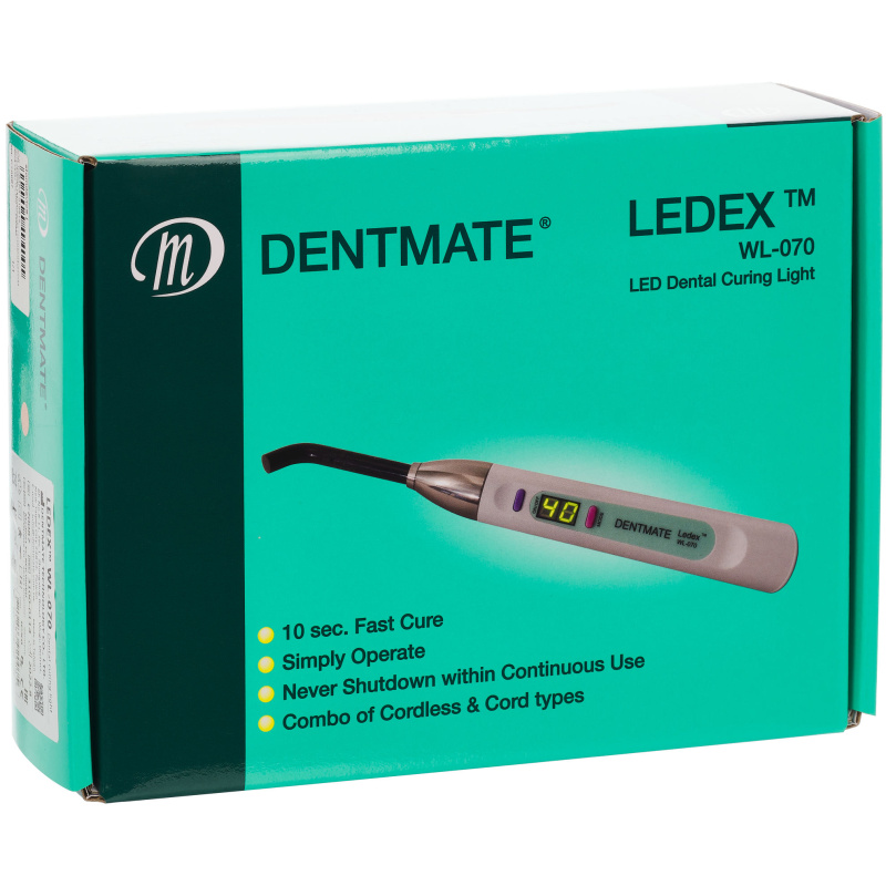Лампа полимеризационная Dentmate LEDEX WL-070 светодиодная черная