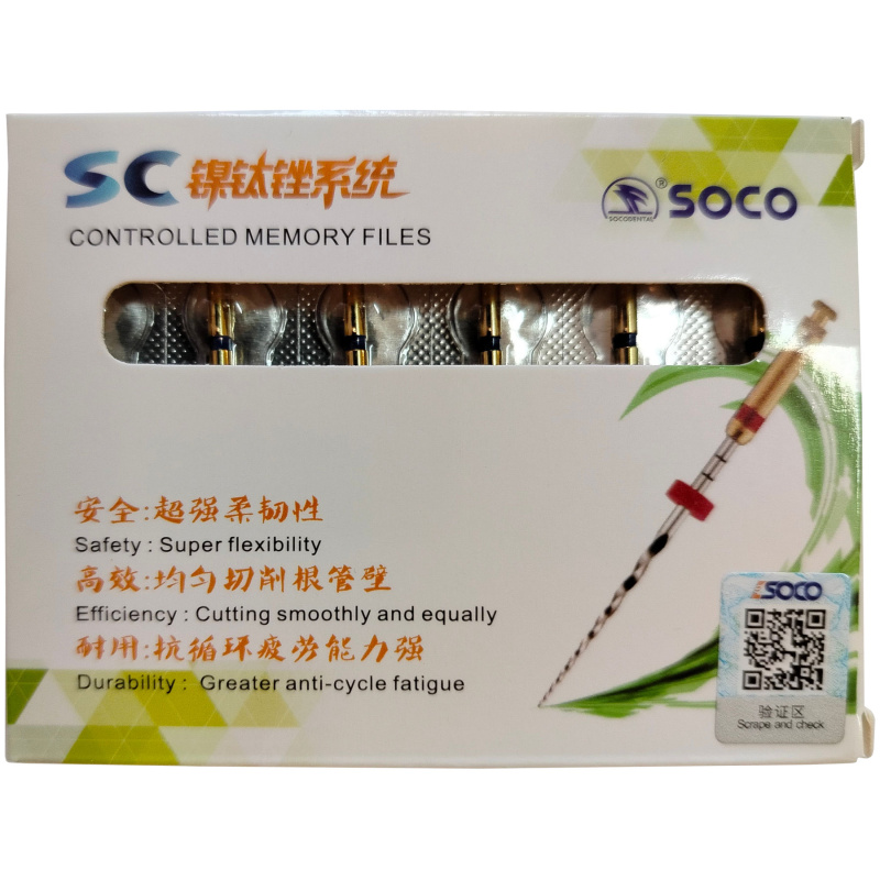 Каналорасширители угловые SOCO SC .04 №30 31мм основной файл с памятью формы 6шт