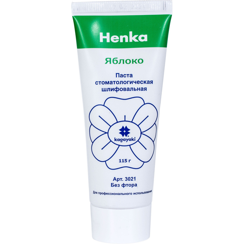 Henka яблоко полировочная паста без фтора 115г Kagayki