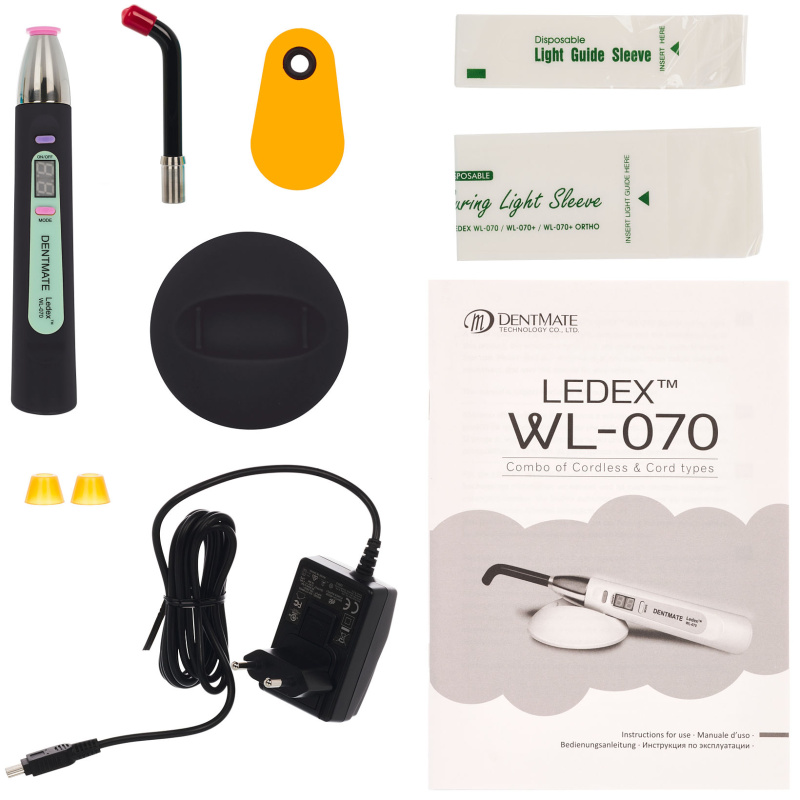 Лампа полимеризационная Dentmate LEDEX WL-070 светодиодная черная