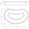 Лоток медицинский ЛМП-260 почкообразный 260х160х35мм Медикон