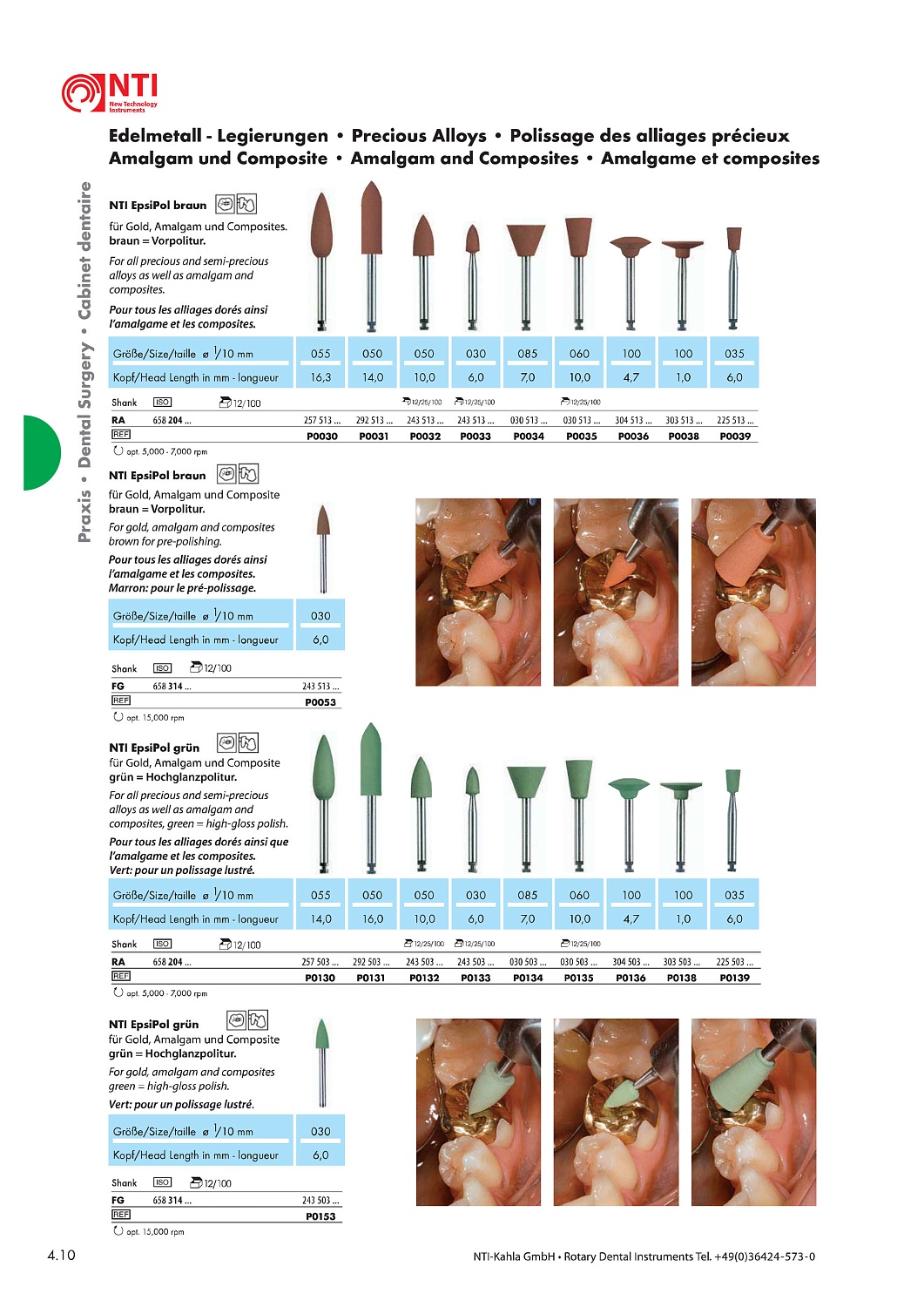 Полир NTI EpsiPol для золота амальгам и композитов