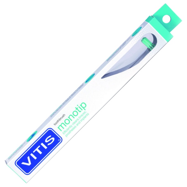 Зубная щетка монопучковая для брекетов Vitis Monotip