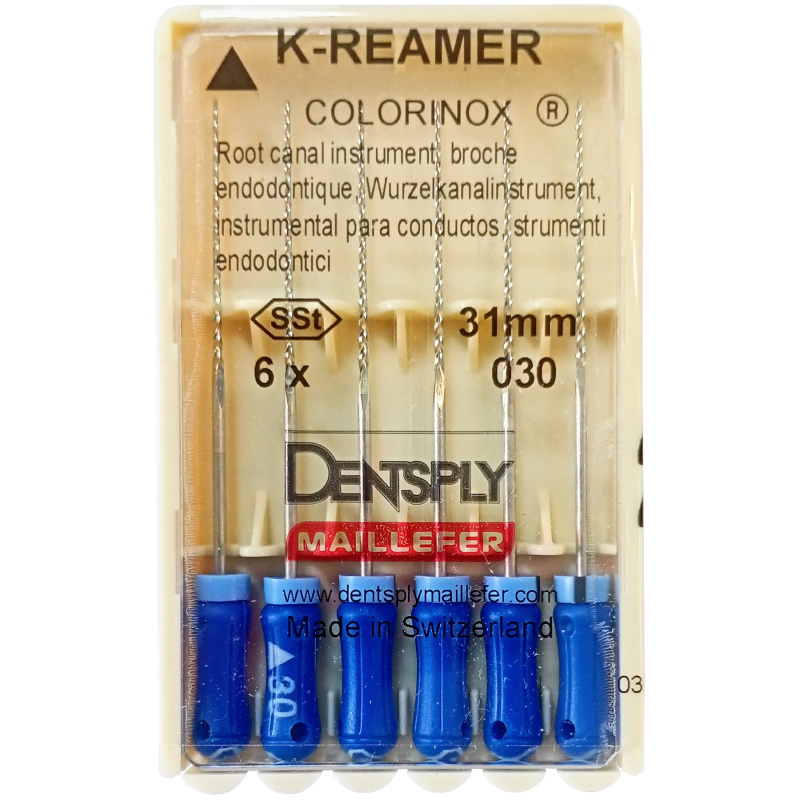 Каналорасширители ручные Dentsply K-Reamers №30 31мм 6шт