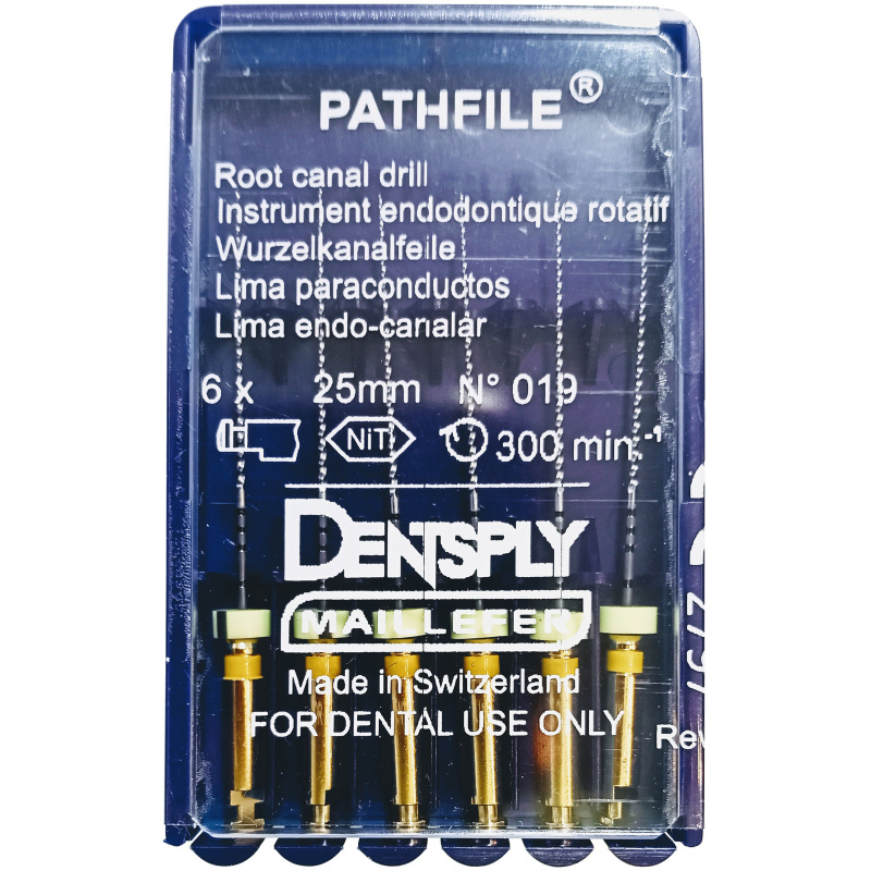 Каналорасширители угловые Dentsply PathFile №19 25мм 6шт