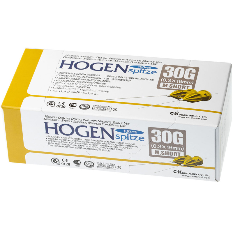 Иглы карпульные Hogen Spitze 30G 0.3x16мм 100шт C-K Dental
