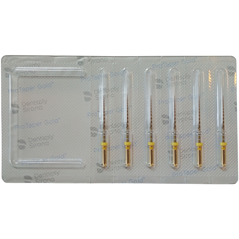 Каналорасширители угловые Dentsply ProTaper Gold F1 31мм 6шт