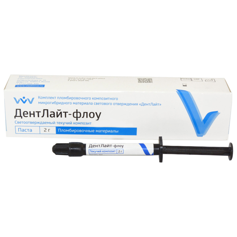 ДентЛайт Флоу OA3 композит жидкотекучий 2г ВладМиВа