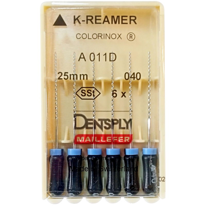 Каналорасширители ручные Dentsply K-Reamers №40 25мм 6шт