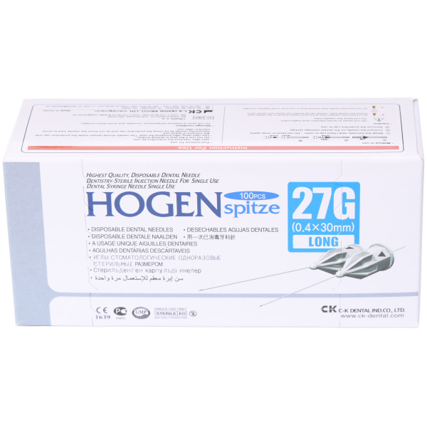Иглы карпульные Hogen Spitze 27G 0.4x30мм 100шт C-K Dental