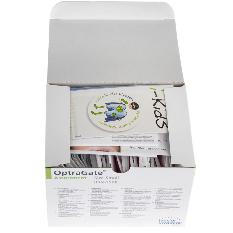 ОптраГейт (OptraGate Small) ретрактор стоматологический малый голубой/розовый 20шт+20шт Ivoclar 669088