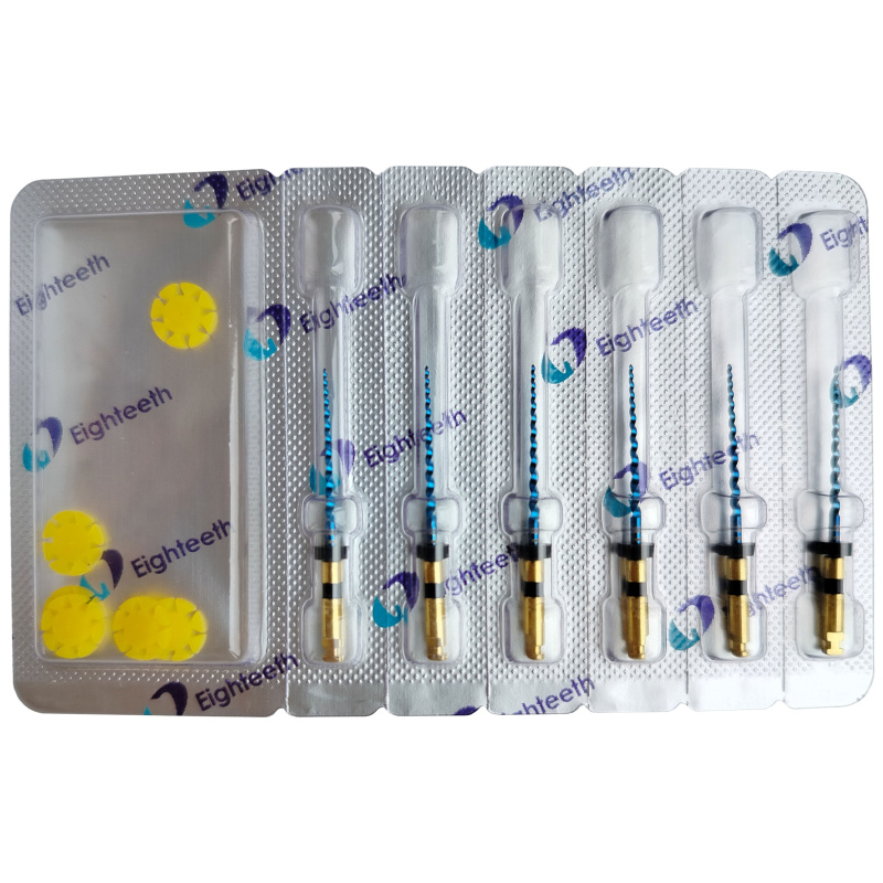 Каналорасширители угловые Eighteeth E-Flex Blue Packs 067 .04 №40 21мм 6шт (6028468/6028418)
