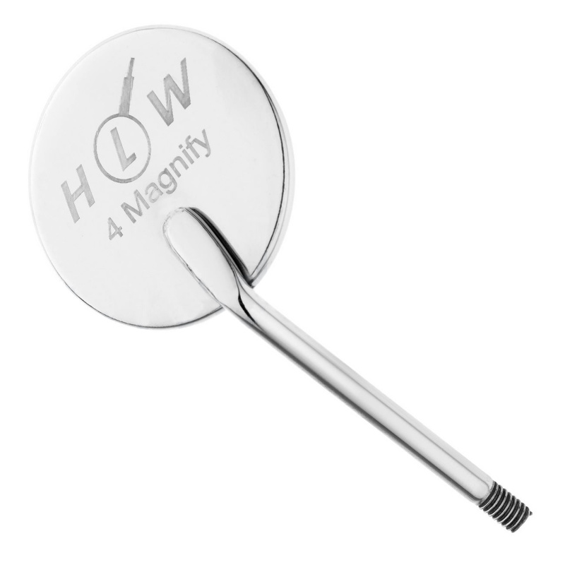 Зеркало стоматологическое №4 22мм 12шт HLW 23-1