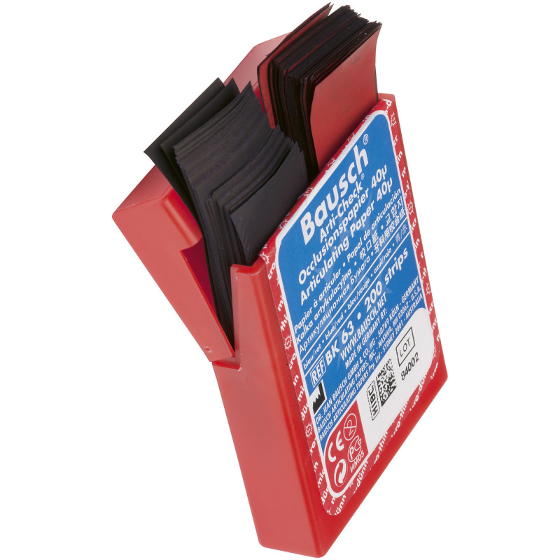 Артикуляционная бумага Bausch Arti-Check BK 63 синяя красная 40мкм 52х20мм 200 листов