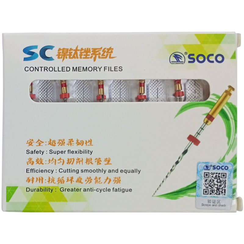 Каналорасширители угловые SOCO SC .04 №25 21мм основной файл с памятью формы 6шт