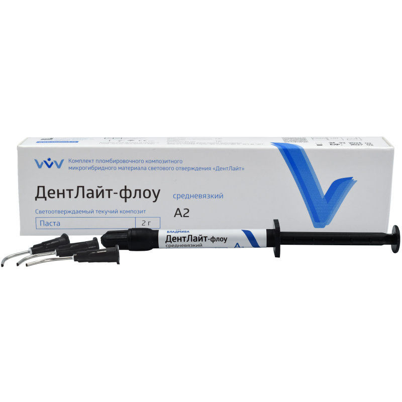 ДентЛайт Флоу A3.5 композит жидкотекучий 2г ВладМиВа