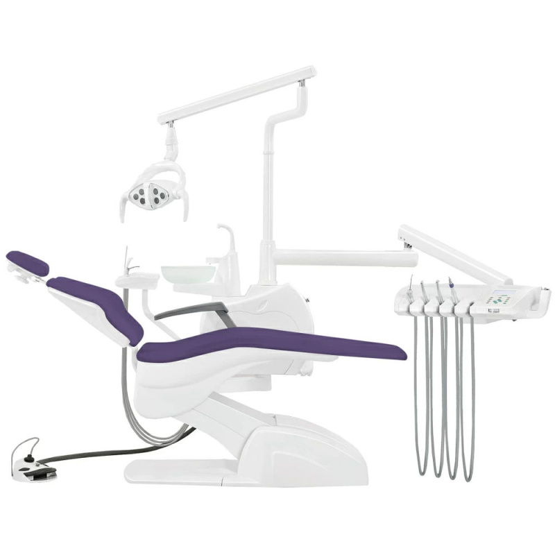 Стоматологическая установка Pragmatic QL 2028 со скалером темно-фиолетовая нижняя подача