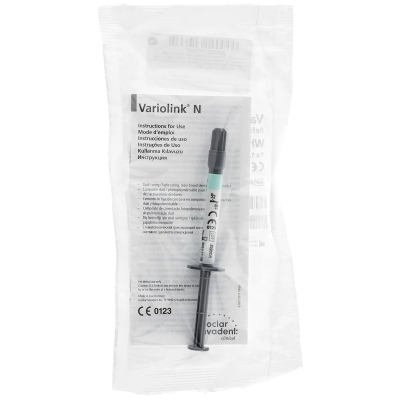 Вариолинк Н База (Variolink N Base) белый композит световой 1.5г Ivoclar 632333