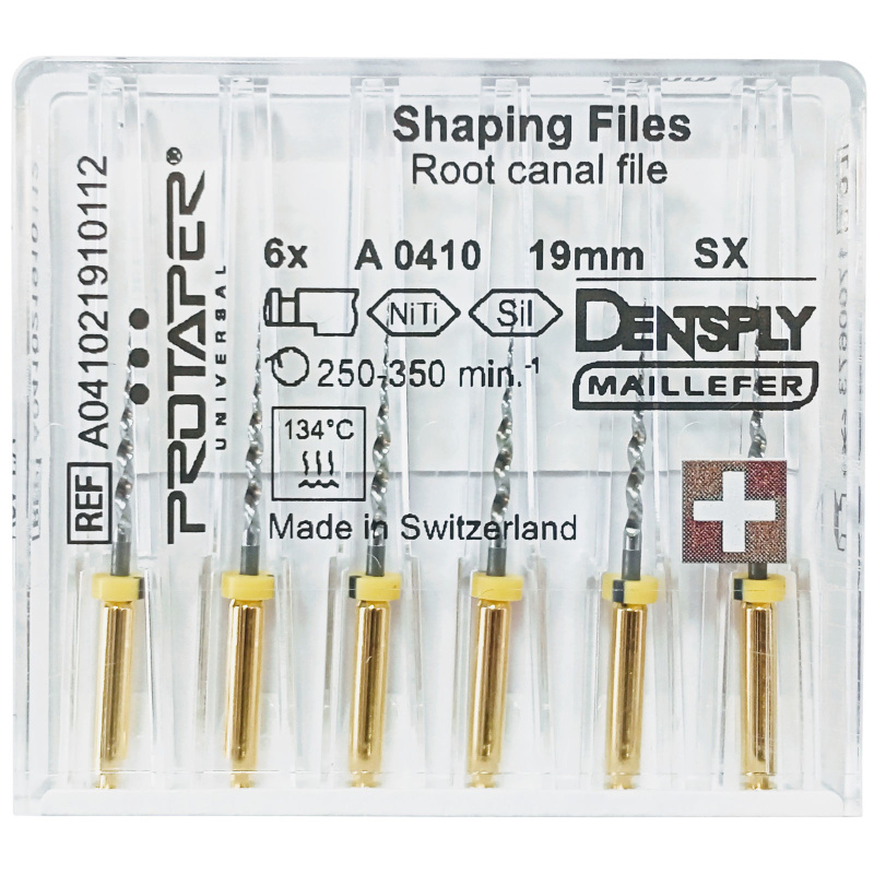 Каналорасширители угловые Dentsply ProTaper Universal SХ 19мм 6шт