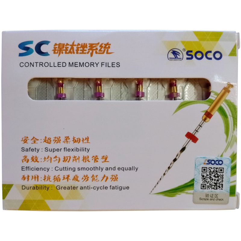 Каналорасширители угловые SOCO SC .04 №10 21мм основной файл с памятью формы 6шт