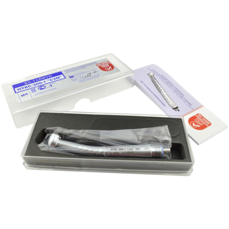 Наконечник турбинный ВХ-Тайфун НТКС-300-1 «СЗМ»-М4 кнопочный с керамическими подшипниками