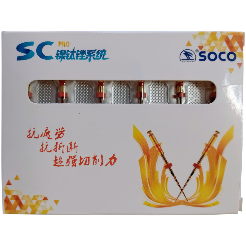 Каналорасширители угловые SOCO SC Pro .04 №25 31мм основной файл с памятью формы 6шт