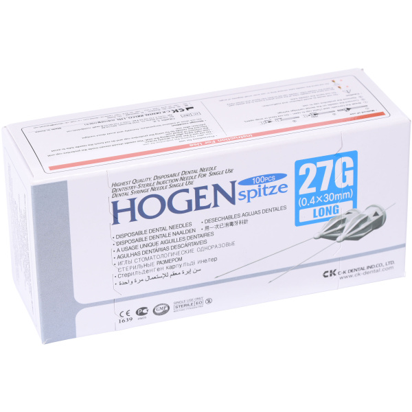 Иглы карпульные Hogen Spitze 27G 0.4x30мм 100шт C-K Dental