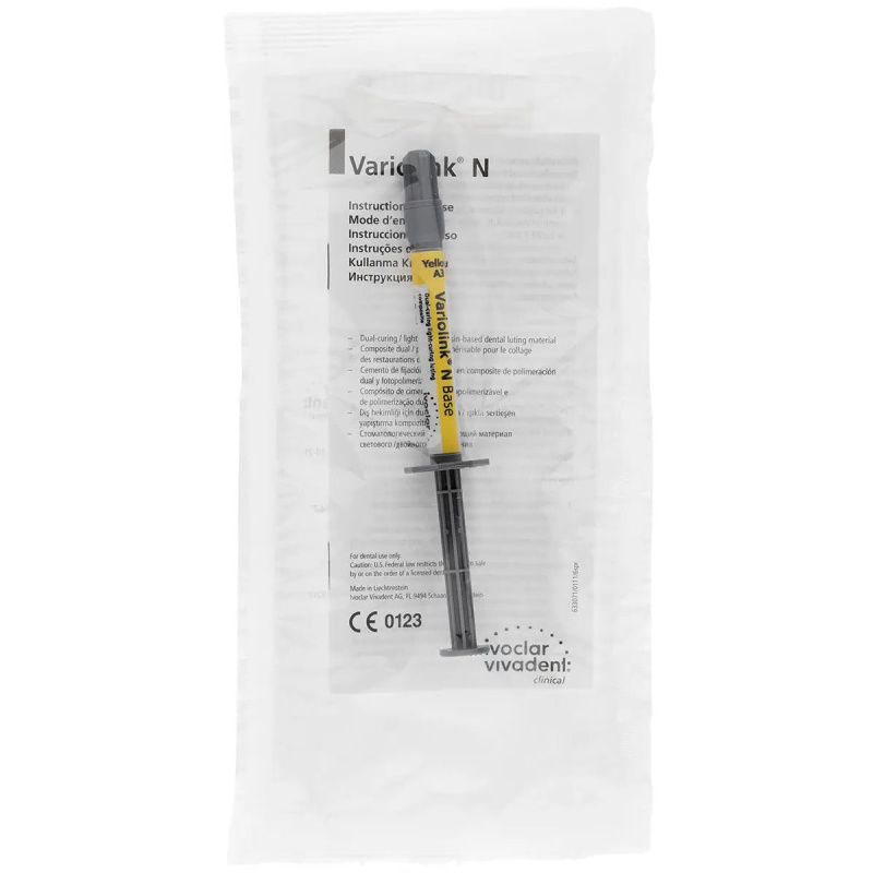 Вариолинк Н База (Variolink N Base) желтый композит световой 1.5г Ivoclar 632334