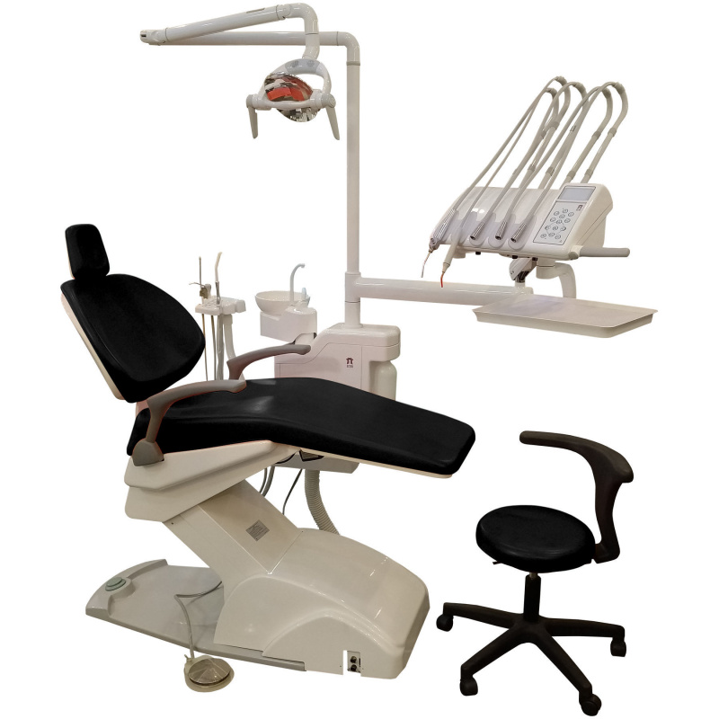 Стоматологическая установка VICTOR вариант 8015 верхняя подача цвет черный