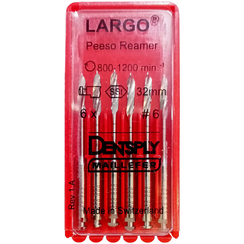 Расширитель устья Ларго Dentsply Largo Peeso Reamer №6 32мм 6шт