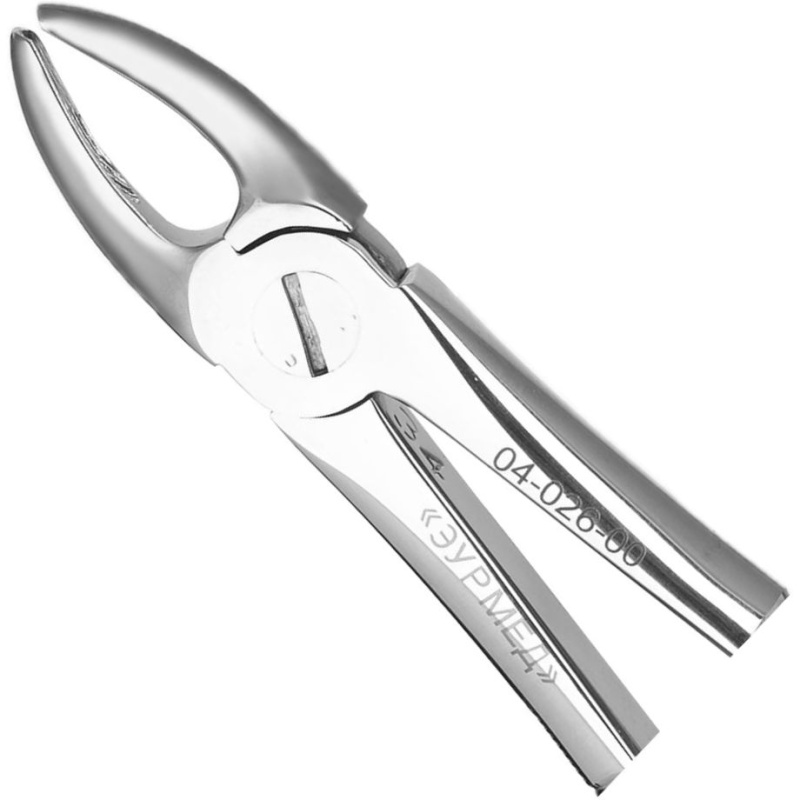 Щипцы для удаления верхних малых резцов прямые ЭУРМЕД 04-026-00