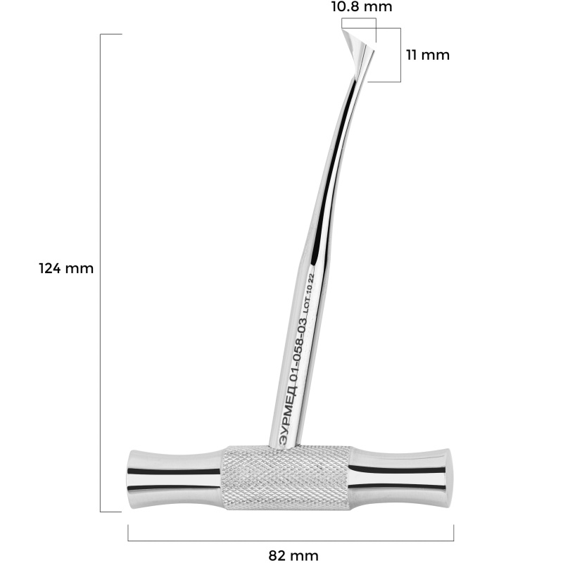Элеватор Барри корневой серповидный левый ЭУРМЕД 01-058-03
