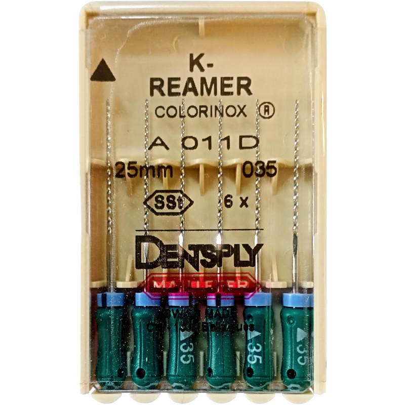 Каналорасширители ручные Dentsply K-Reamers №35 25мм 6шт