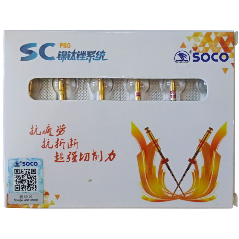 Каналорасширители угловые SOCO SC Pro ассорти 25мм файл с памятью формы 6шт