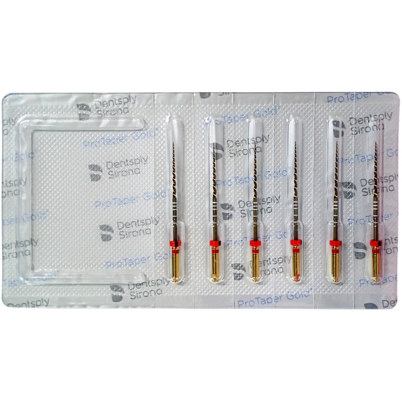 Каналорасширители угловые Dentsply ProTaper Gold F2 31мм 6шт