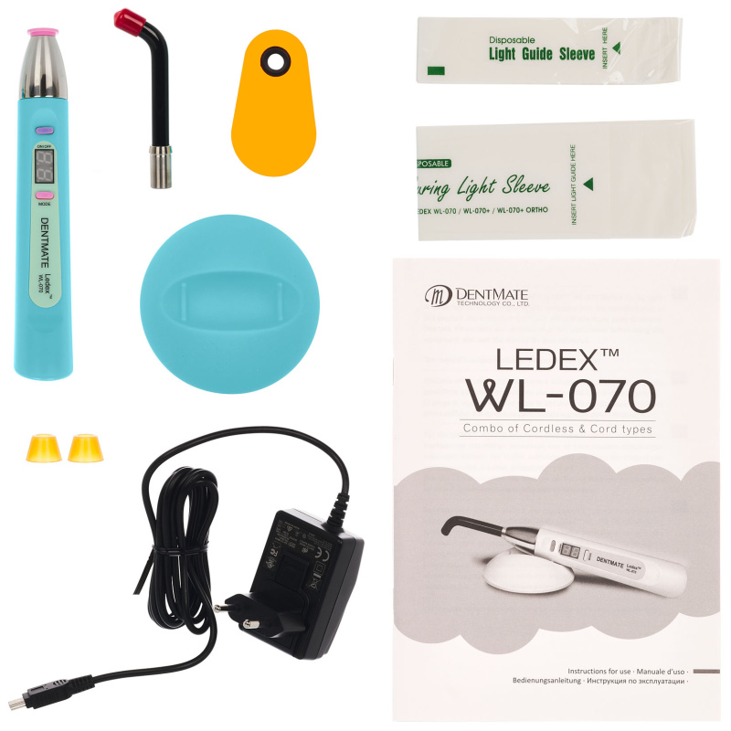 Лампа полимеризационная Dentmate LEDEX WL-070 светодиодная голубая