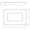 Лоток медицинский ЛМПрК-260 прямоугольный 260х180х50мм без крышки Медикон
