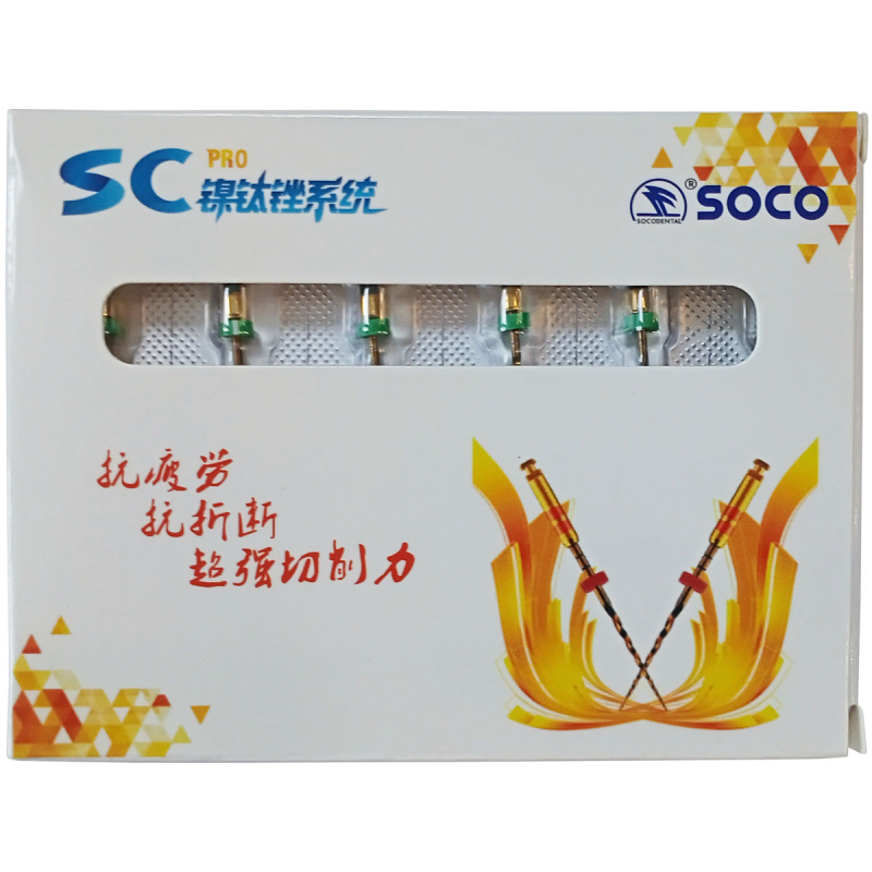 Каналорасширители угловые SOCO SC Pro .04 №35 21мм основной файл с памятью формы 6шт