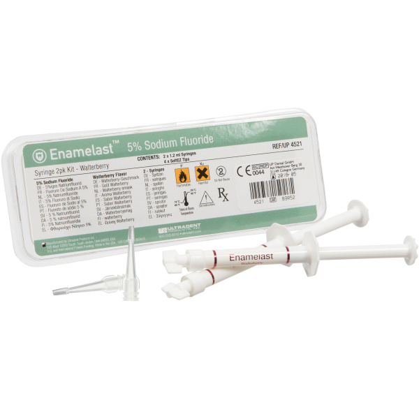 Энамеласт (Enamelast 5%) ягодный фторлак 2х1.2г Ultradent UL4521