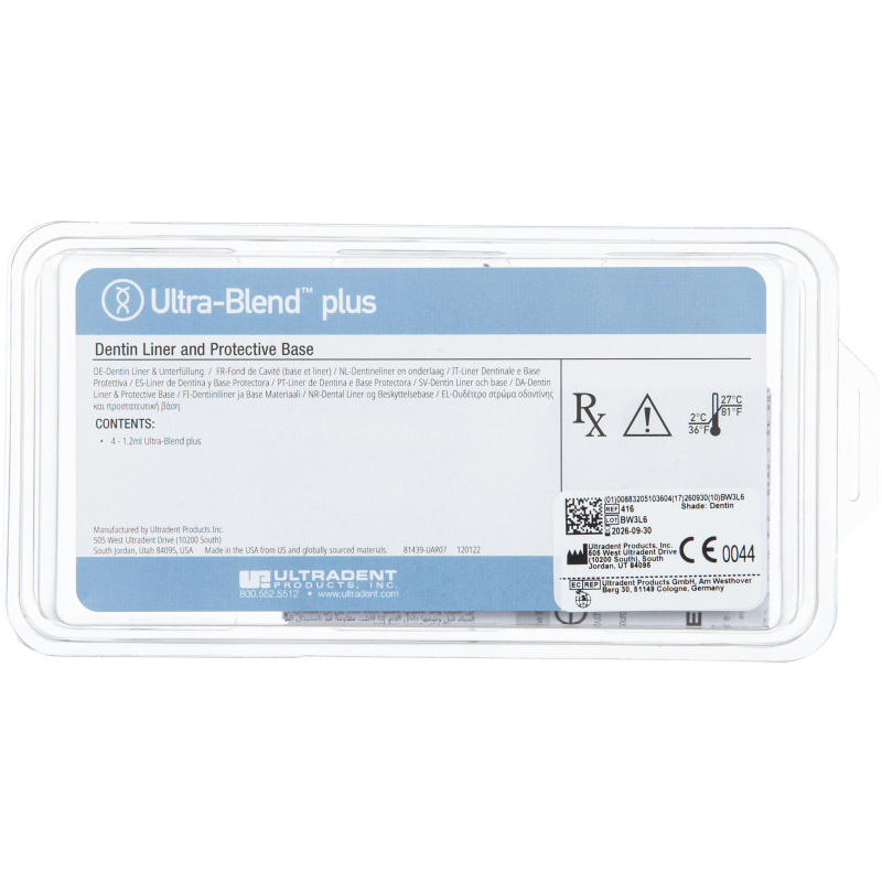 Ультра-Бленд Плюс (Ultra-Blend plus) дентин прокладочный материал 4х1.2мл Ultradent