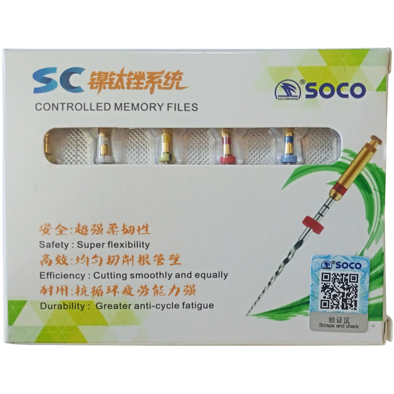 Каналорасширители угловые SOCO SC ассорти 25мм файл с памятью формы 6шт