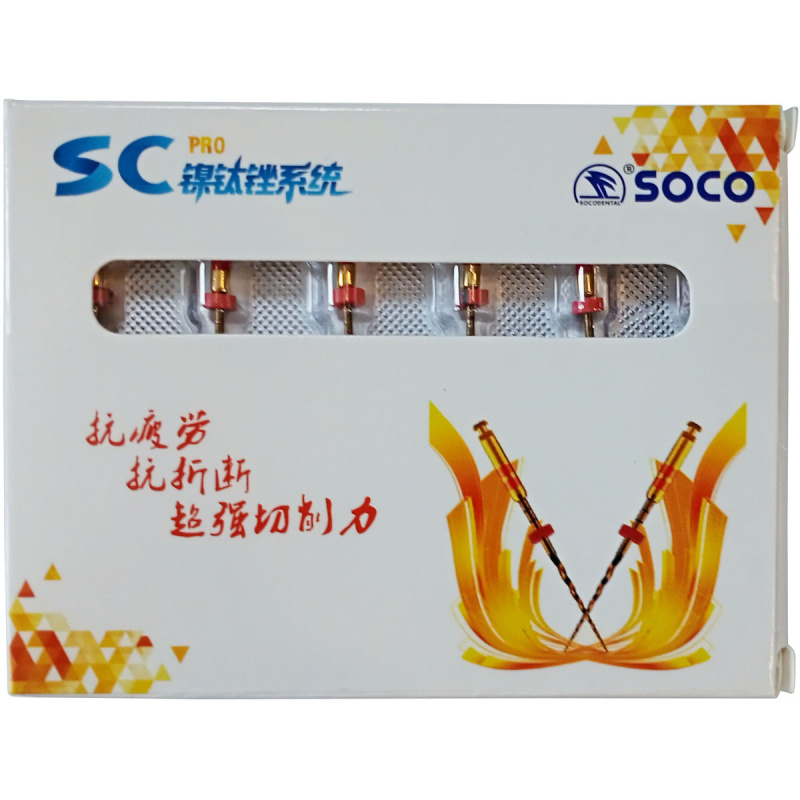 Каналорасширители угловые SOCO SC Pro .04 №25 25мм основной файл с памятью формы 6шт