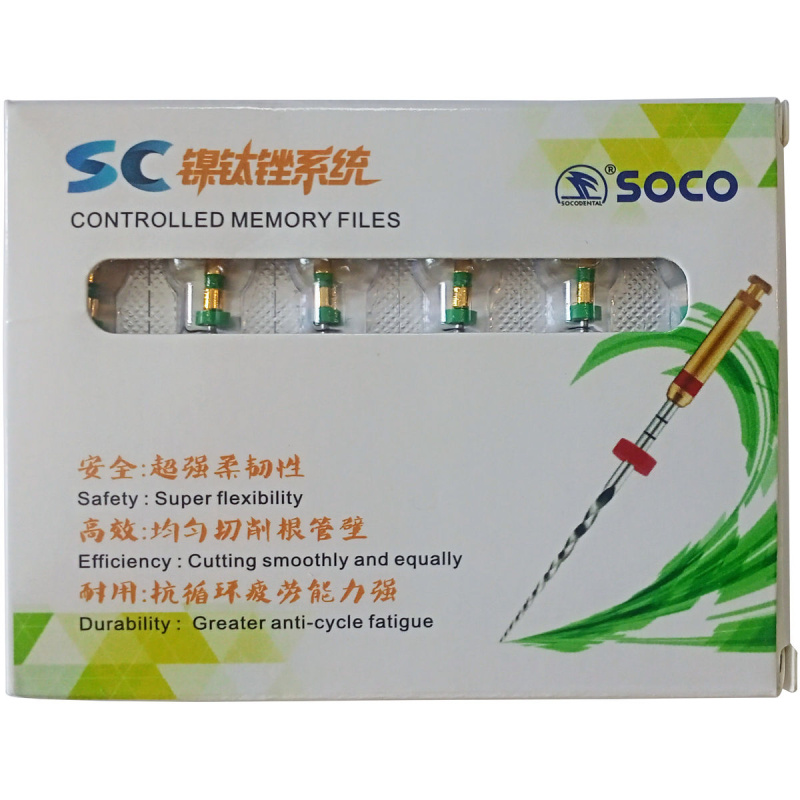 Каналорасширители угловые SOCO SC .04 №35 25мм основной файл с памятью формы 6шт