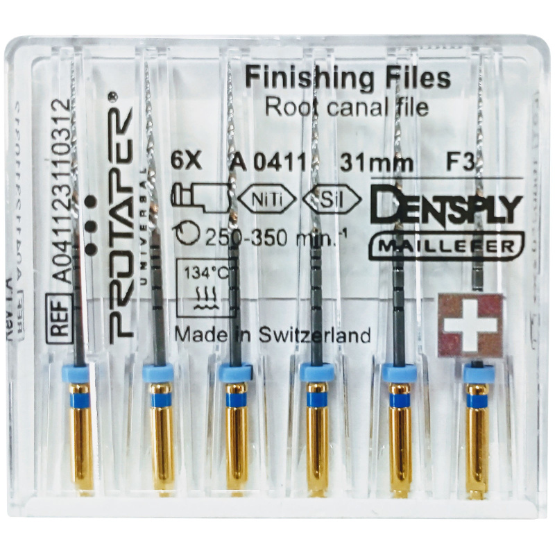 Каналорасширители угловые Dentsply ProTaper Universal F3 31мм 6шт