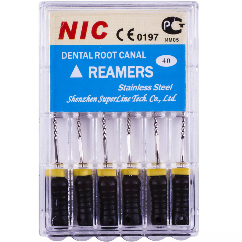 Каналорасширители ручные NIC K-Reamers №40 25мм 6шт