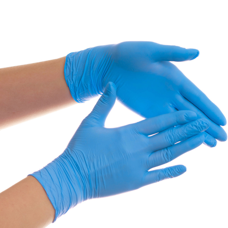 Перчатки нитриловые NORMA голубые