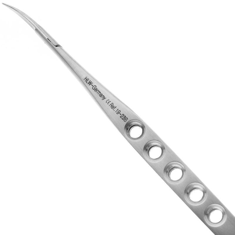 Ножницы хирургические изогнутые Micro Schere TC 170мм HLW